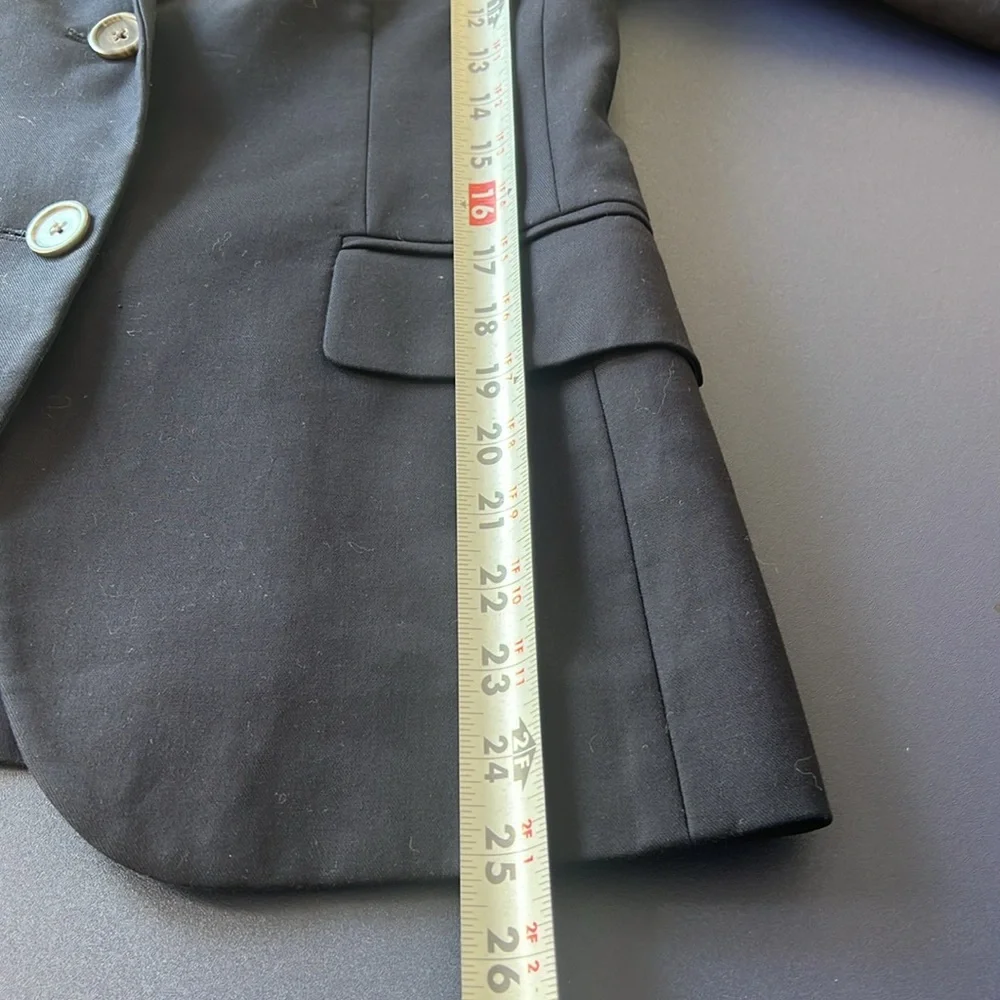 J. Crew Super 120's Cotton Academia Classic Blazer Jacket Size 2‎